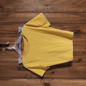 Yellow crop top